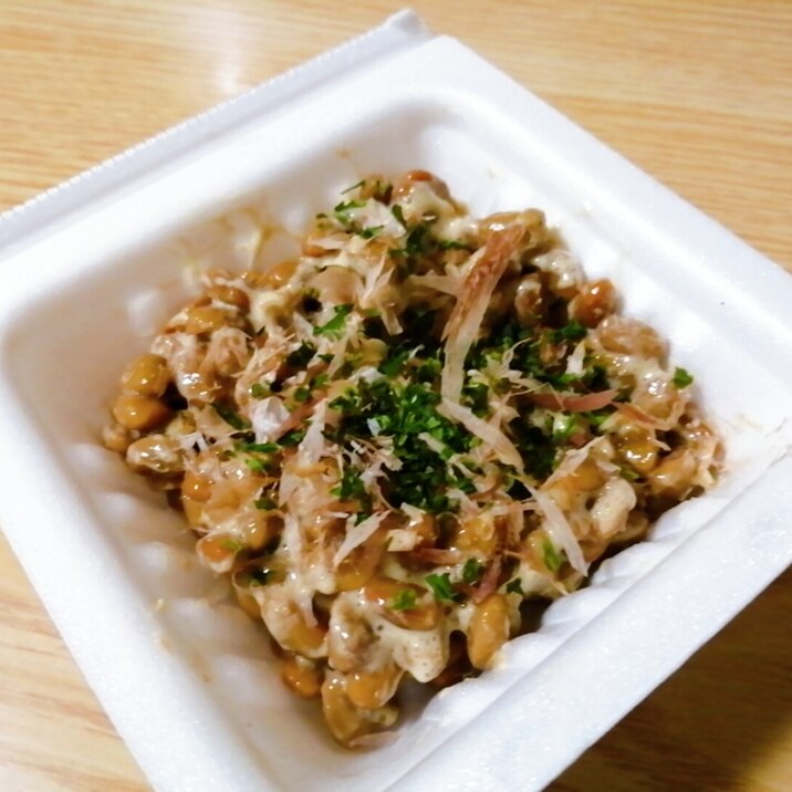 お好み焼き風味☆ソースとおかかと青海苔の納豆